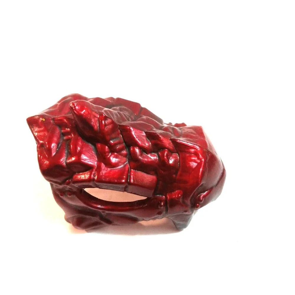 Mega Bloks Dragons Dark Metallic Red Face Mask